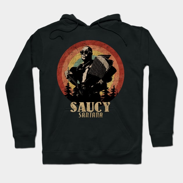 Retro Sunset Saucy Santana Hoodie by Next And Stop